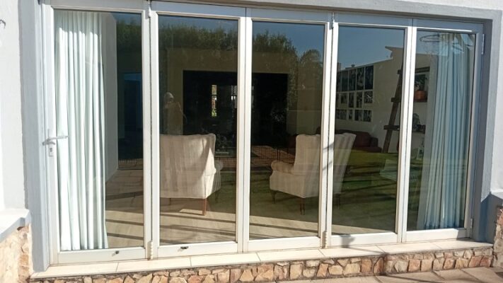 Aluminium folding door glass replacement GET Glass Randburg
