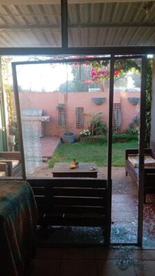 Aluminium sliding door glass replacement with toughened safety glass tempered safety glass GET glass Johannesburg window repairs